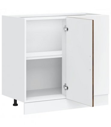 vidaXL Kitchen Base Cabinet Kalmar Smoked Oak Engineered Wood — Model: 1x corner bottom cabinet (1 door) 86 cm wide 81.5 cm high