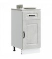 vidaXL Kitchen Base Cabinet Kalmar Concrete Grey Engineered — Model: 1x bottom cabinet (1 door 1 drawer) 40 cm wide 81.5 cm high