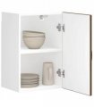 vidaXL Kitchen Wall Cabinet Kalmar Brown Oak Engineered Wood — Model: 1x wall cabinet (1 door) 40 cm wide 60 cm high