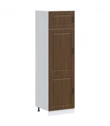 vidaXL Kitchen Cupboard Kalmar Brown Oak Engineered Wood — Model: 1x cupboard 60 cm wide 207 cm high