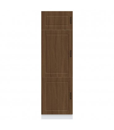 vidaXL Kitchen Cupboard Kalmar Brown Oak Engineered Wood — Model: 1x cupboard 60 cm wide 207 cm high