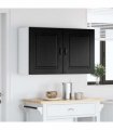 vidaXL Dishwasher Panel Kalmar 2 pcs Black Oak 50 x 31 x 60 cm — Model: 2x wall cabinet (1 door) 50 cm wide 60 cm high