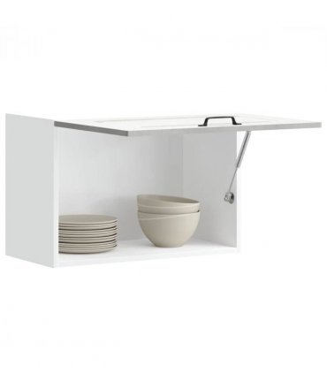 vidaXL Kitchen Wall Cabinet Kalmar Concrete Grey Engineered Wood — Model: 1x wall cabinet (1 flap door) 60 cm wide 40 cm high