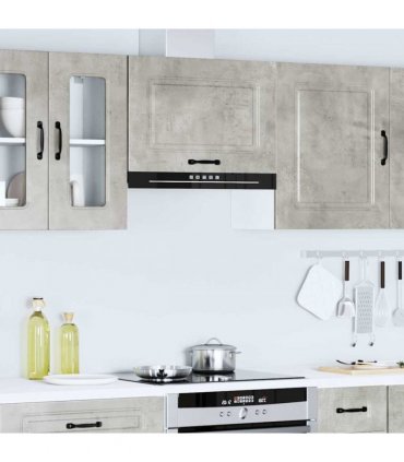 vidaXL Kitchen Wall Cabinet Kalmar Concrete Grey Engineered Wood — Model: 1x wall cabinet (1 flap door) 60 cm wide 40 cm high