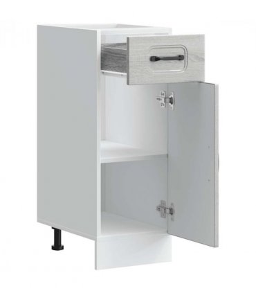 vidaXL Kitchen Base Cabinet Kalmar Grey Sonoma Engineered W — Model: 1x bottom cabinet (1 door 1 drawer) 30 cm wide 81.5 cm high
