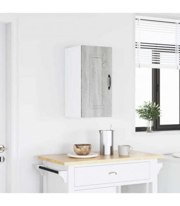 vidaXL Kitchen Wall Cabinet Kalmar Grey Sonoma Engineered Wood — Model: 1x wall cabinet (1 door) 30 cm wide 60 cm high