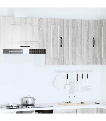vidaXL Kitchen Wall Cabinet Kalmar Grey Sonoma Engineered Wood — Model: 1x wall cabinet (1 door) 30 cm wide 60 cm high
