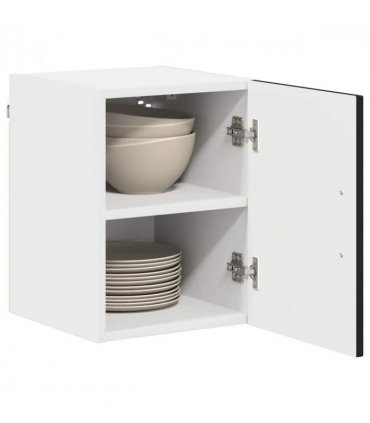 vidaXL Dishwasher Panel Kalmar 2 pcs Black 30 x 31 x 40 cm — Model: 2x wall cabinet (1 door) 30 cm wide 40 cm high