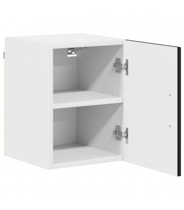 vidaXL Dishwasher Panel Kalmar 2 pcs Black 30 x 31 x 40 cm — Model: 2x wall cabinet (1 door) 30 cm wide 40 cm high