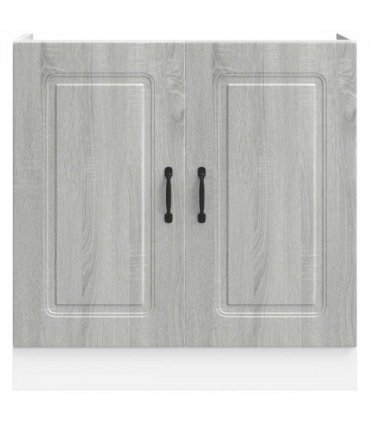 vidaXL Sink Base Cabinet Kalmar Grey Sonoma 80x46x81.5 cm Engineere — Model: 1x bottom cabinet (2 doors) 80 cm wide 81.5 cm high