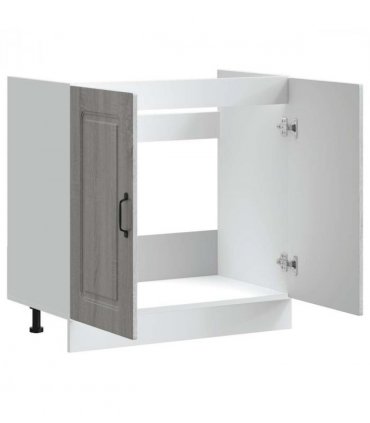 vidaXL Sink Base Cabinet Kalmar Grey Sonoma 80x46x81.5 cm Engineere — Model: 1x bottom cabinet (2 doors) 80 cm wide 81.5 cm high
