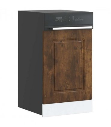 vidaXL Dishwasher Panel Kalmar Smoked Oak 45x1.5x57 cm Engineered Wood — Model: 1x dishwasher panel 45 cm wide 57 cm high