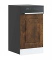 vidaXL Dishwasher Panel Kalmar Smoked Oak 45x1.5x57 cm Engineered Wood — Model: 1x dishwasher panel 45 cm wide 57 cm high