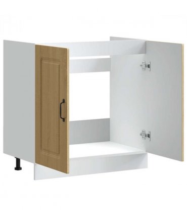 vidaXL Sink Base Cabinet Kalmar Sonoma Oak 80x46x81.5 cm Engineered — Model: 1x bottom cabinet (2 doors) 80 cm wide 81.5 cm high