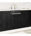 vidaXL Dishwasher Panel Kalmar Black Oak 45 x 1.5 x 57 cm — Model: 1x dishwasher panel 45 cm wide 57 cm high