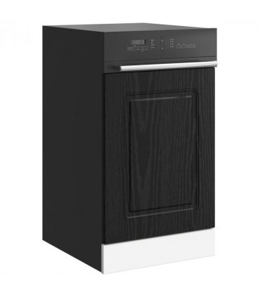 vidaXL Dishwasher Panel Kalmar Black Oak 45 x 1.5 x 57 cm — Model: 1x dishwasher panel 45 cm wide 57 cm high