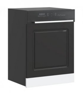 vidaXL Dishwasher Panel Kalmar Black 60x1.5x57 cm Engineered Wood — Model: 1x dishwasher panel 60 cm wide 57 cm high