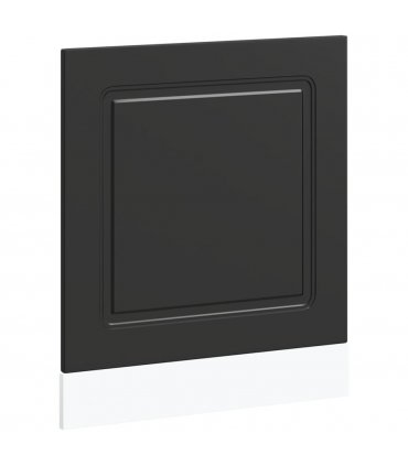 vidaXL Dishwasher Panel Kalmar Black 60x1.5x57 cm Engineered Wood — Model: 1x dishwasher panel 60 cm wide 57 cm high