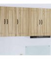 vidaXL Dishwasher Panel with Storage Kalmar Sonoma Oak 40 x 31 x 80 cm — Model: 1x wall cabinet (1 door) 40 cm wide 80 cm high