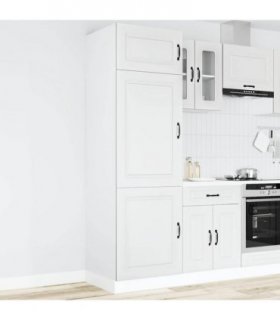 vidaXL Kitchen Cupboard Kalmar White Engineered Wood — Model: 1x cupboard 60 cm wide 207 cm high