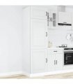 vidaXL Kitchen Cupboard Kalmar White Engineered Wood — Model: 1x cupboard 60 cm wide 207 cm high