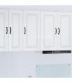 vidaXL Dishwasher Panel Kalmar High Gloss White 40 x 31 x 80 cm — Model: 1x wall cabinet (1 door) 40 cm wide 80 cm high