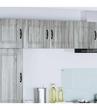 vidaXL Dishwasher Panel Kalmar 2 pcs Grey Sonoma 40 x 31 x 40 cm — Model: 2x wall cabinet (1 door) 40 cm wide 40 cm high