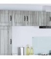 vidaXL Dishwasher Panel Kalmar 2 pcs Grey Sonoma 40 x 31 x 40 cm — Model: 2x wall cabinet (1 door) 40 cm wide 40 cm high