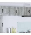 vidaXL Dishwasher Panel Kalmar 2 pcs Grey Sonoma 30 x 31 x 40 cm — Model: 2x wall cabinet (1 door) 30 cm wide 40 cm high