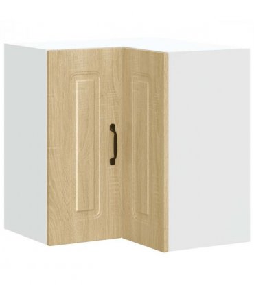 vidaXL Kitchen Wall Corner Cabinet Kalmar Sonoma Oak Engineered Wood — Model: 1x wall corner cabinet 57 cm wide 60 cm high