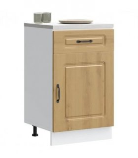 vidaXL Kitchen Base Cabinet Kalmar Artisan Oak Engineered W — Model: 1x bottom cabinet (1 door 1 drawer) 50 cm wide 81.5 cm high
