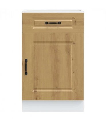 vidaXL Kitchen Base Cabinet Kalmar Artisan Oak Engineered W — Model: 1x bottom cabinet (1 door 1 drawer) 50 cm wide 81.5 cm high