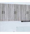 vidaXL Dishwasher Panel Kalmar 2 pcs Grey Sonoma 30 x 31 x 80 cm — Model: 2x wall cabinet (1 door) 30 cm wide 80 cm high