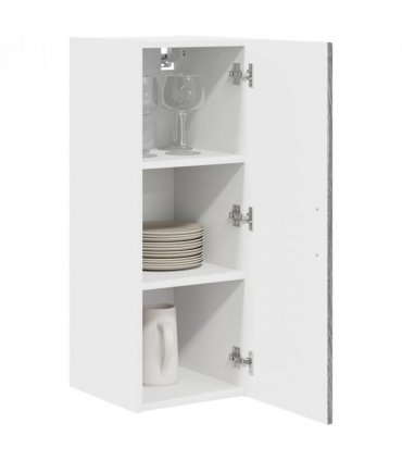 vidaXL Dishwasher Panel Kalmar 2 pcs Grey Sonoma 30 x 31 x 80 cm — Model: 2x wall cabinet (1 door) 30 cm wide 80 cm high