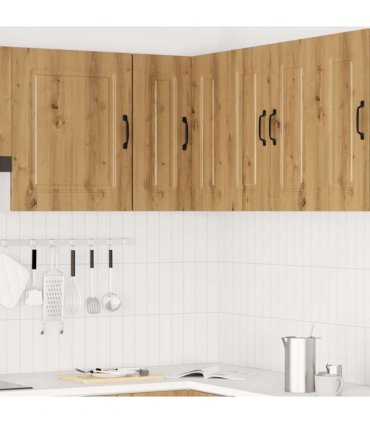 vidaXL Kitchen Wall Corner Cabinet Kalmar Artisan Oak Engineered Wood — Model: 1x wall corner cabinet 57 cm wide 60 cm high