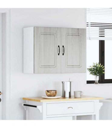 vidaXL Kitchen Wall Cabinet Kalmar Grey Sonoma Engineered Wood — Model: 1x wall cabinet (2 doors) 80 cm wide 60 cm high