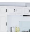 vidaXL Dishwasher Panel Kalmar 2 pcs White 40 x 31 x 40 cm — Model: 2x wall cabinet (1 door) 40 cm wide 40 cm high