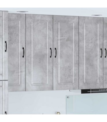 vidaXL Dishwasher Panel Kalmar Concrete Grey 80 x 31 x 100 cm — Model: 1x wall cabinet (2 doors) 80 cm wide 100 cm high