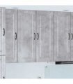 vidaXL Dishwasher Panel Kalmar Concrete Grey 80 x 31 x 100 cm — Model: 1x wall cabinet (2 doors) 80 cm wide 100 cm high
