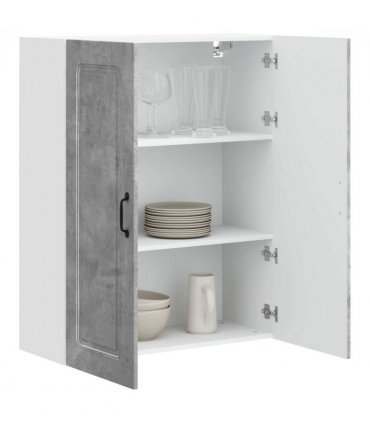 vidaXL Dishwasher Panel Kalmar Concrete Grey 80 x 31 x 100 cm — Model: 1x wall cabinet (2 doors) 80 cm wide 100 cm high