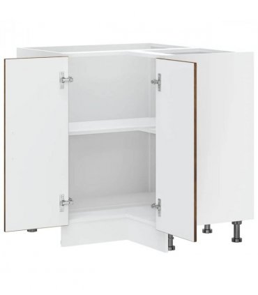 vidaXL Kitchen Corner Base Cabinet Kalmar Smoked Oak Engin — Model: 1x corner bottom cabinet (2 doors) 75.5 cm wide 81.5 cm high