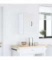 vidaXL Kitchen Wall Cabinet Kalmar White Engineered Wood — Model: 1x wall cabinet (1 door) 30 cm wide 60 cm high