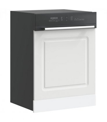 vidaXL Dishwasher Panel Kalmar White 60x1.5x57 cm Engineered Wood — Model: 1x dishwasher panel 60 cm wide 57 cm high