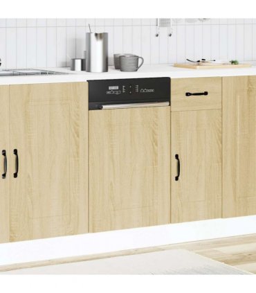 vidaXL Dishwasher Panel Kalmar Sonoma Oak 45x1.5x57 cm Engineered Wood — Model: 1x dishwasher panel 45 cm wide 57 cm high