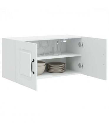 vidaXL Dishwasher Panel Kalmar White 80 x 31 x 40 cm Engineered Wood — Model: 1x wall cabinet (2 doors) 80 cm wide 40 cm high