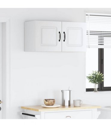 vidaXL Dishwasher Panel Kalmar White 80 x 31 x 40 cm Engineered Wood — Model: 1x wall cabinet (2 doors) 80 cm wide 40 cm high
