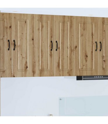vidaXL Dishwasher Panel Kalmar Artisan Oak 60 x 31 x 80 cm — Model: 1x wall cabinet (2 doors) 60 cm wide 80 cm high
