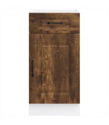 vidaXL Kitchen Base Cabinet Kalmar Smoked Oak Engineered Wo — Model: 1x bottom cabinet (1 door 1 drawer) 40 cm wide 81.5 cm high