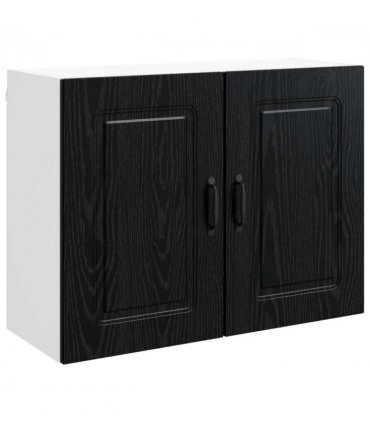 vidaXL Dishwasher Panel Kalmar Black Oak 80 x 31 x 60 cm — Model: 1x wall cabinet (2 doors) 80 cm wide 60 cm high