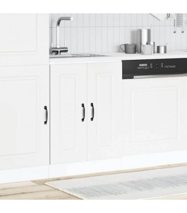 vidaXL Sink Base Cabinet Kalmar White 60x46x81.5 cm Engineered Wood — Model: 1x bottom cabinet (2 doors) 60 cm wide 81.5 cm high